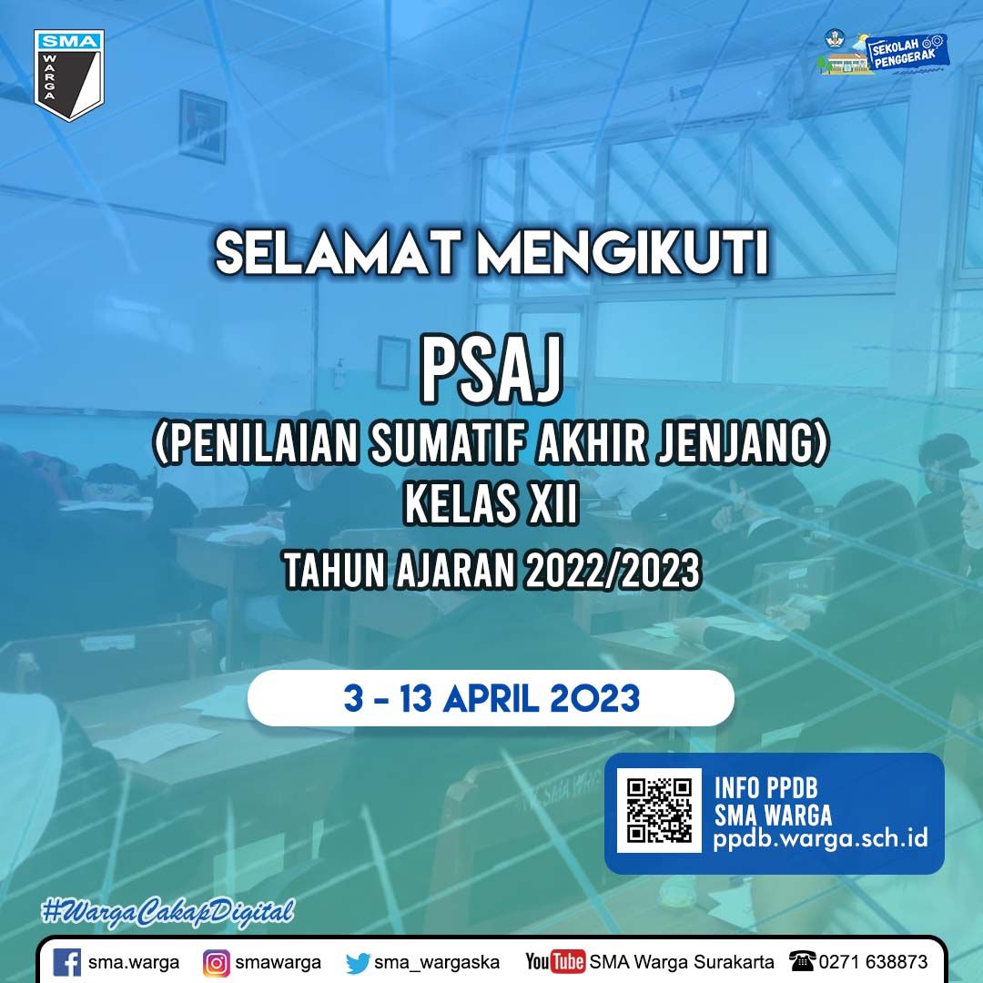 Penilaian Sumatif Akhir Jenjang (PSAJ) Tahun 2023